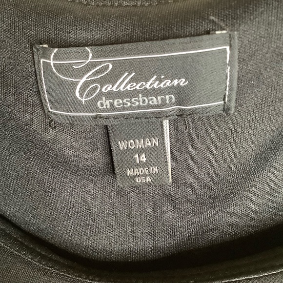 Collection Dressbarn One Shoulder Black Dress 14 - Picture 3 of 5